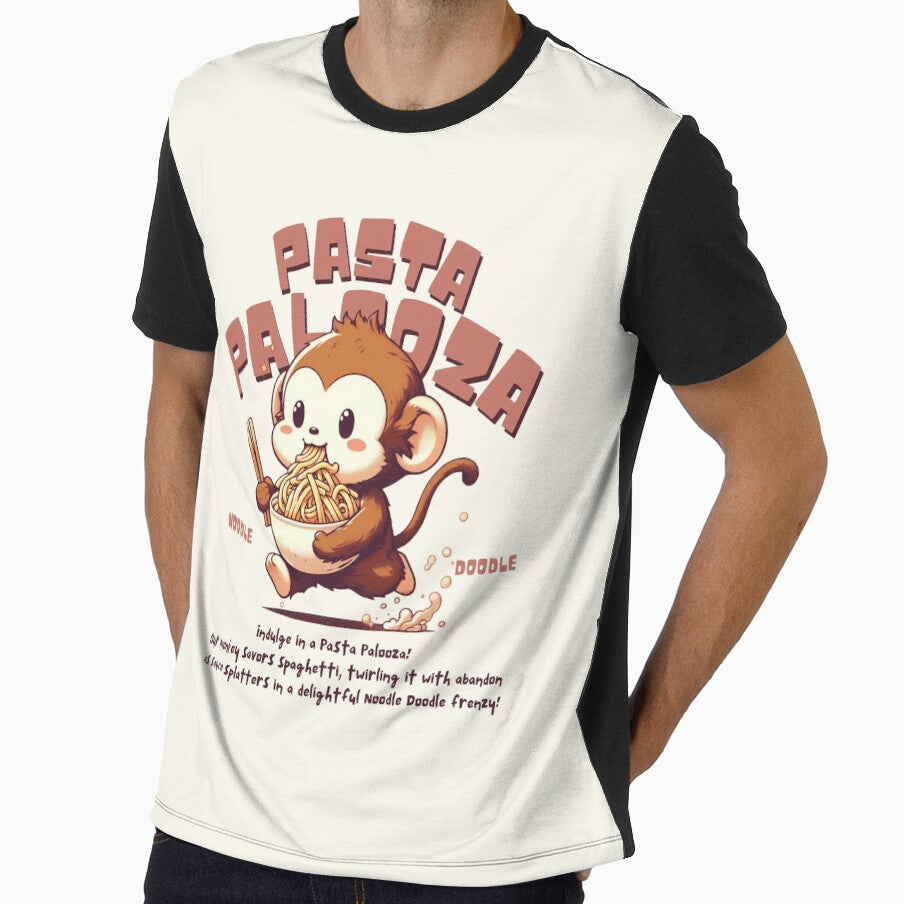 Monkey savor spaghetti by Peerless-Prime Unisex , , , Long Sleeve Tee