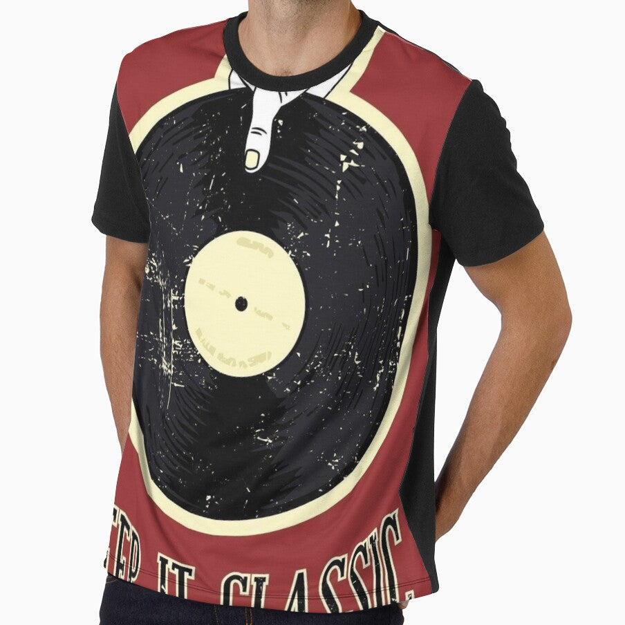 Keep It Classic Vinyl Record Design by PoisedPaper Unisex , , , Long Sleeve Tee