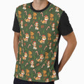 Cute Christmas Dogs Pattern – Festive Holiday Seamless Design in green by WildLakePatterns