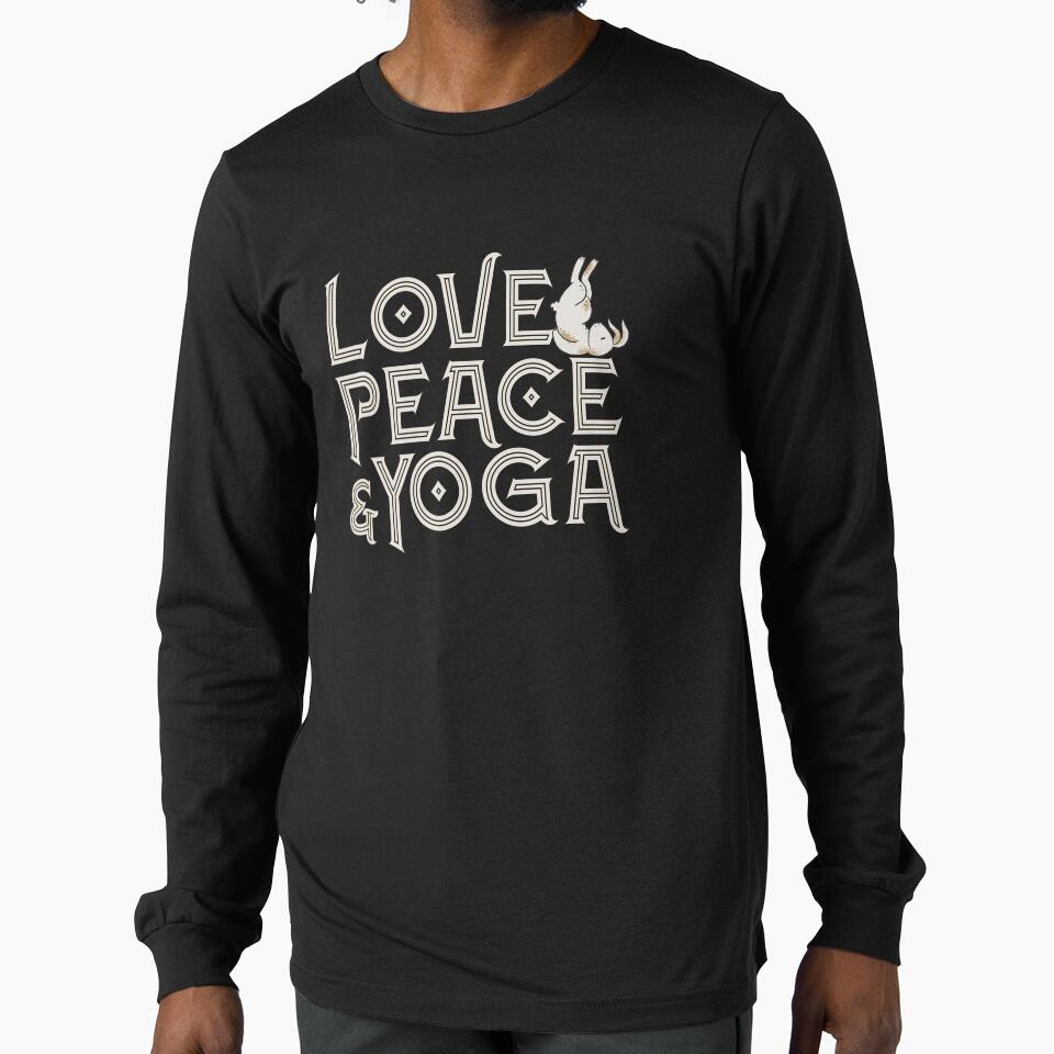 Love, Peace & Yoga for yogi and rabbit mom by Kalli-design