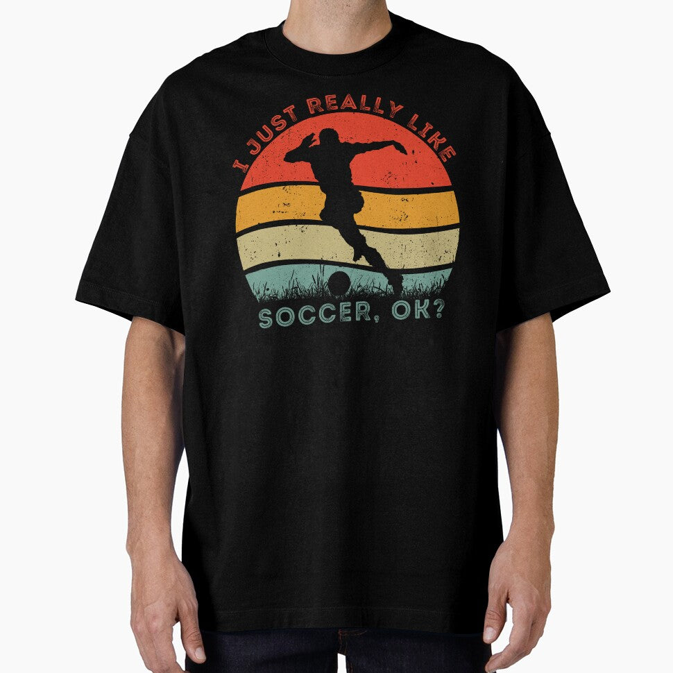 I Just Really Like Soccer, OK? Vintage Soccer Passion Gifts by SkymarArt