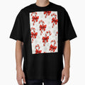Candy Cane Christmas Pattern with Red Bows and Snowflakes by Buzzink
