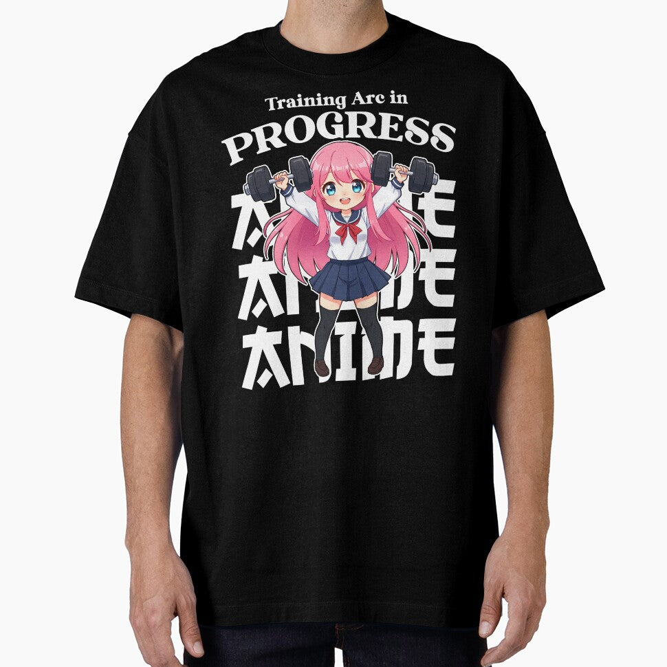 TRAINING ARC IN PROGRESS - ANIME GIFT by KEF Custom Unisex , , , Long Sleeve Tee
