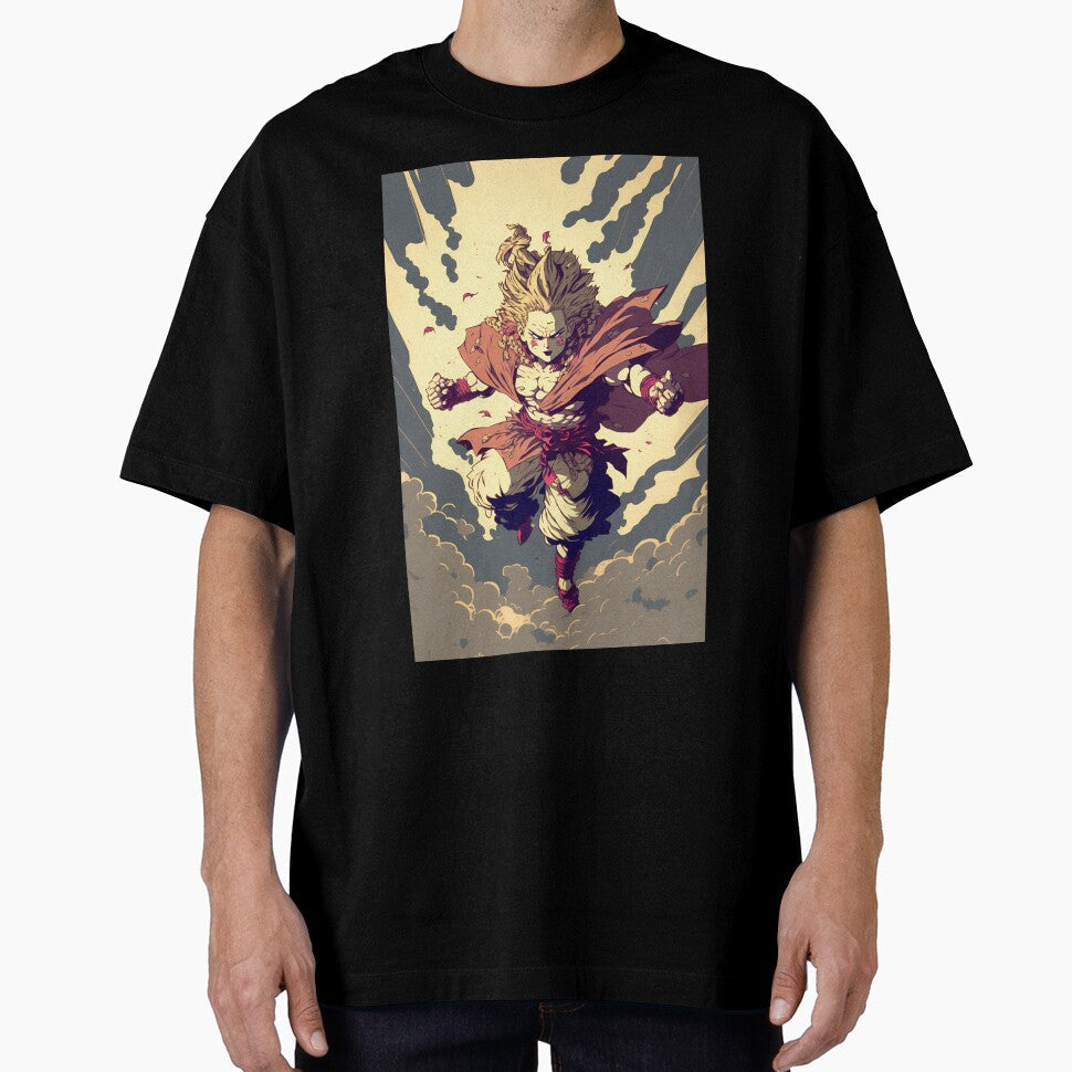 Anime Hero Monster Japanese Warrior by Bubblebuk Unisex , , , Long Sleeve Tee
