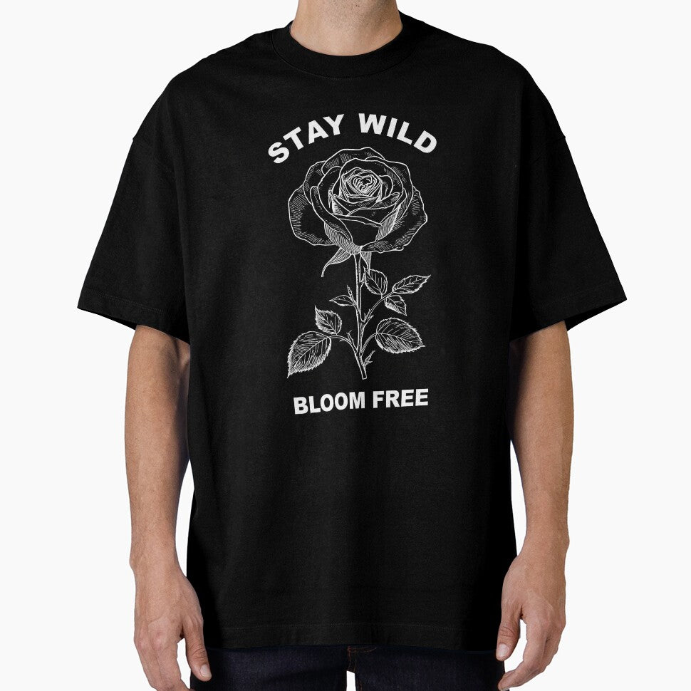 Stay Wild Bloom Free by Dhenin Studio