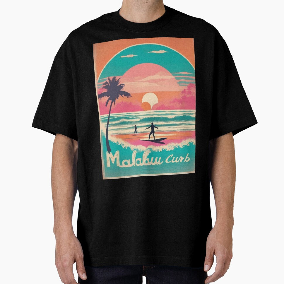 Longboards at Sunset | Retro California Surf Print by Esterlane