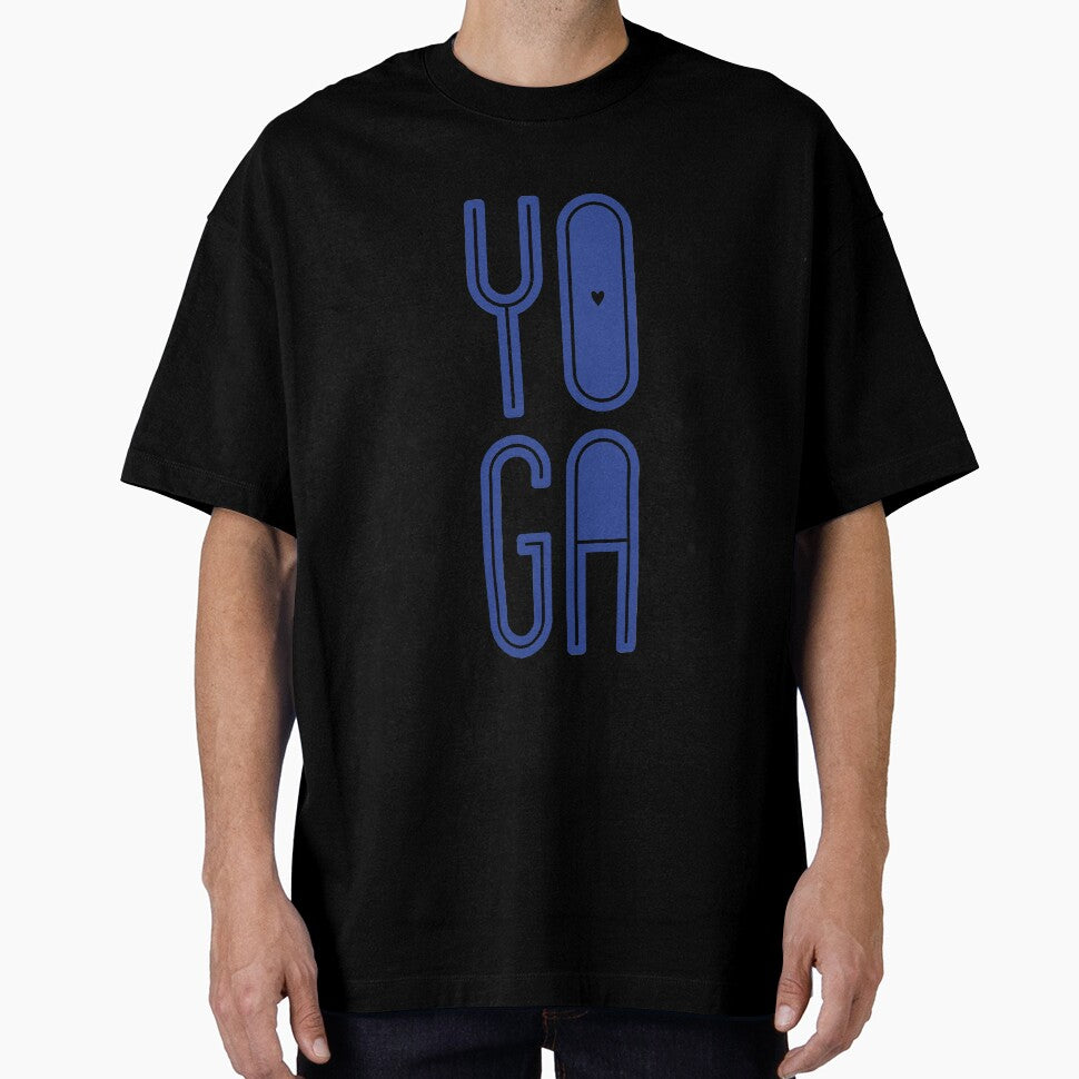 YOGA - Blue on White by MILESTYLES