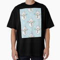Cute seamless pattern with snowmen by Meemaart