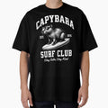Cool Capybara Surfing Vintage Style by EthosWear