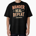 Wander Heal Repeat #TRAVELNURSING by PerkzPrints Unisex , , , Long Sleeve Tee