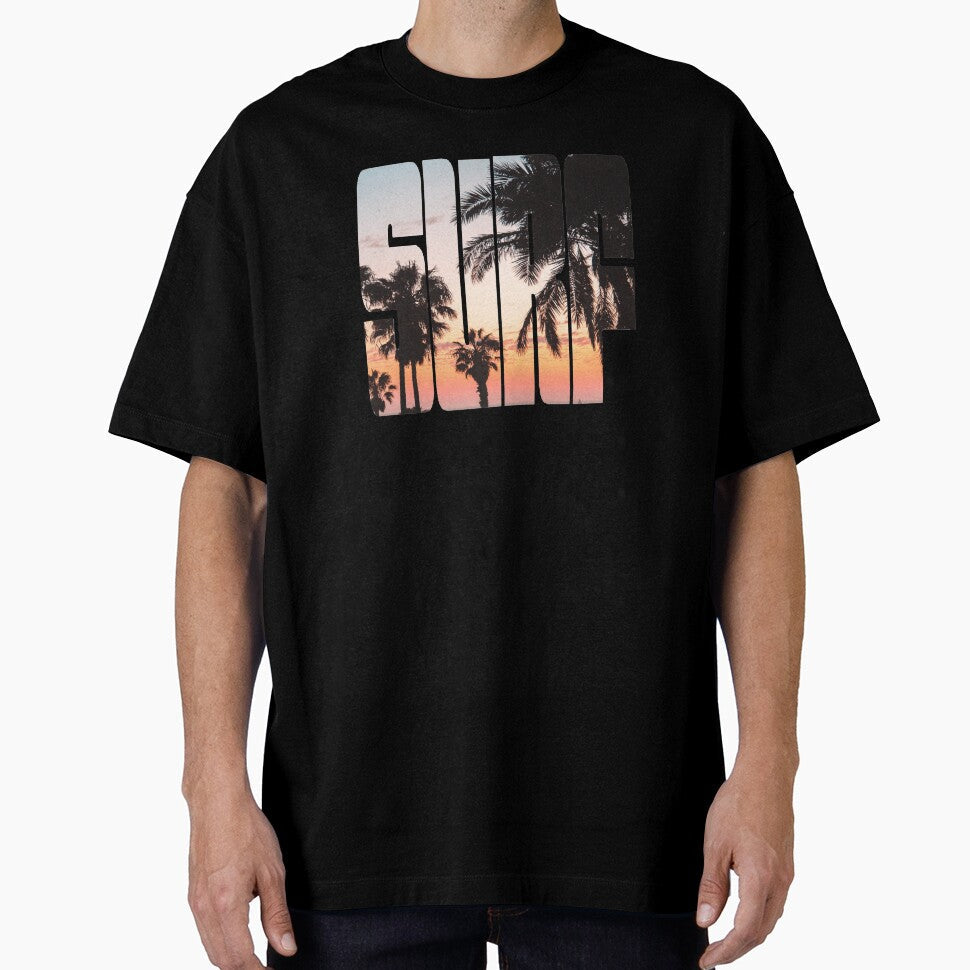 Surf Sunrise by GL Digital Artwork Unisex , , , Long Sleeve Tee