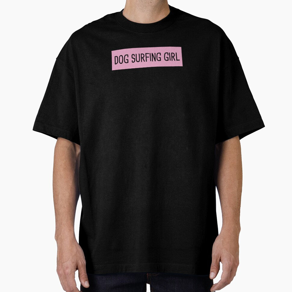 Dog Surfing Girl by orlumbuspirate Unisex , , , Long Sleeve Tee