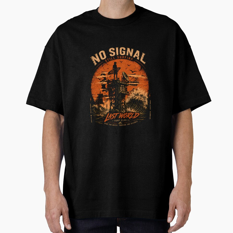No Signal Still Surfing – Post Apocalyptic Surf Club Vintage by saamessart