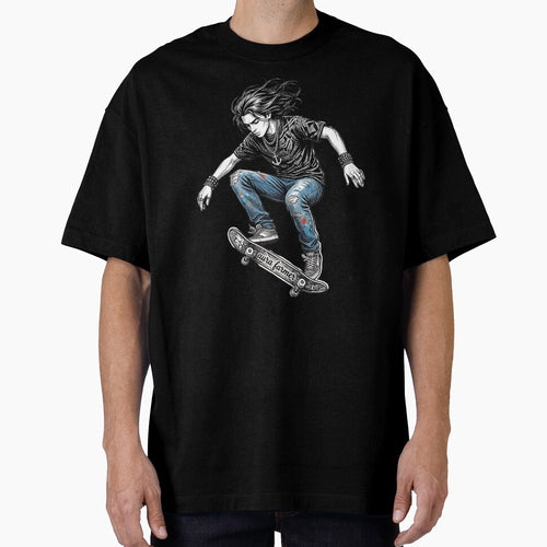 Aura Farming - Grunge Fashion Boy - Skater in Urban Street by Drishya-Designs