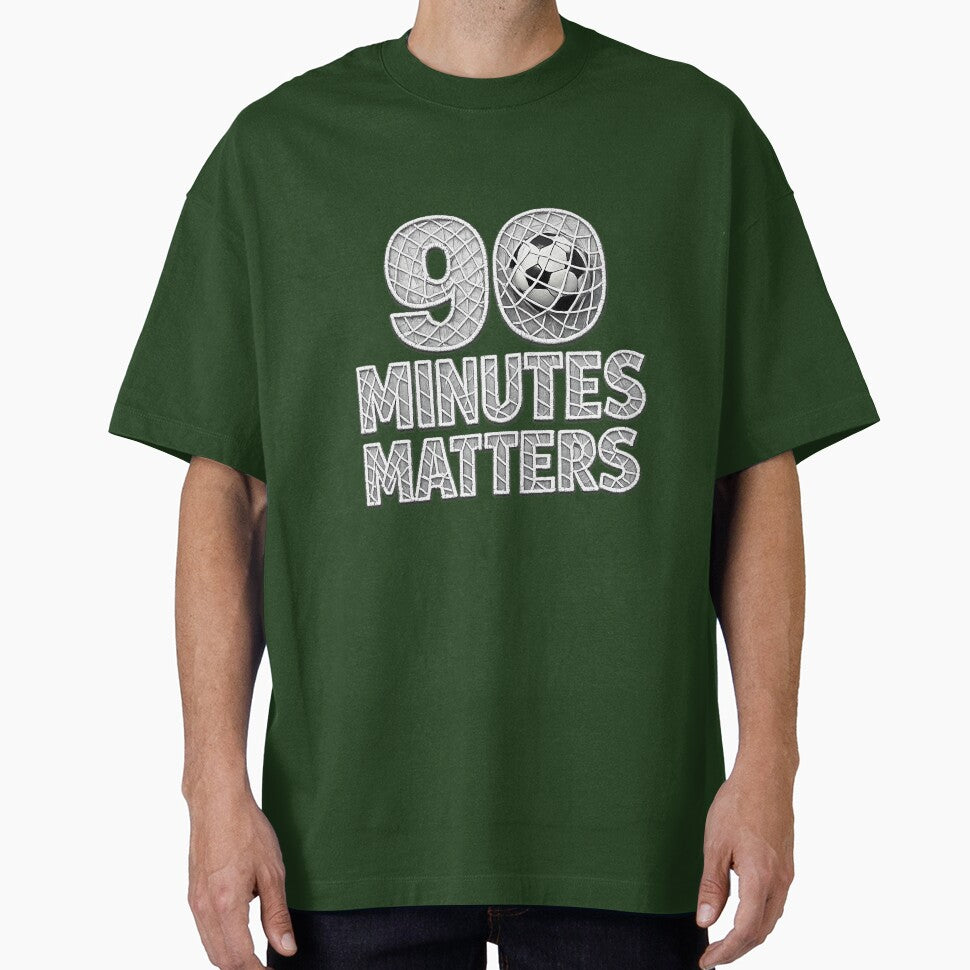 90 Minutes Matters Soccer Net Typography | Football Fan Graphic | Soccer Ball Sports Quote by digitalbob60