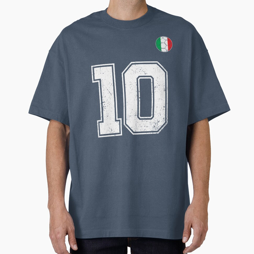 Italy Soccer Number 10 Vintage Sports Fan by RoyesButler