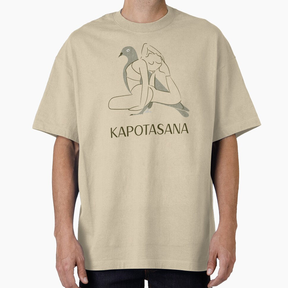 Pigeon Yoga Pose Kapotasana – Deep Heart Opening Yoga Design by WellspringXflow Unisex , , , Long Sleeve Tee