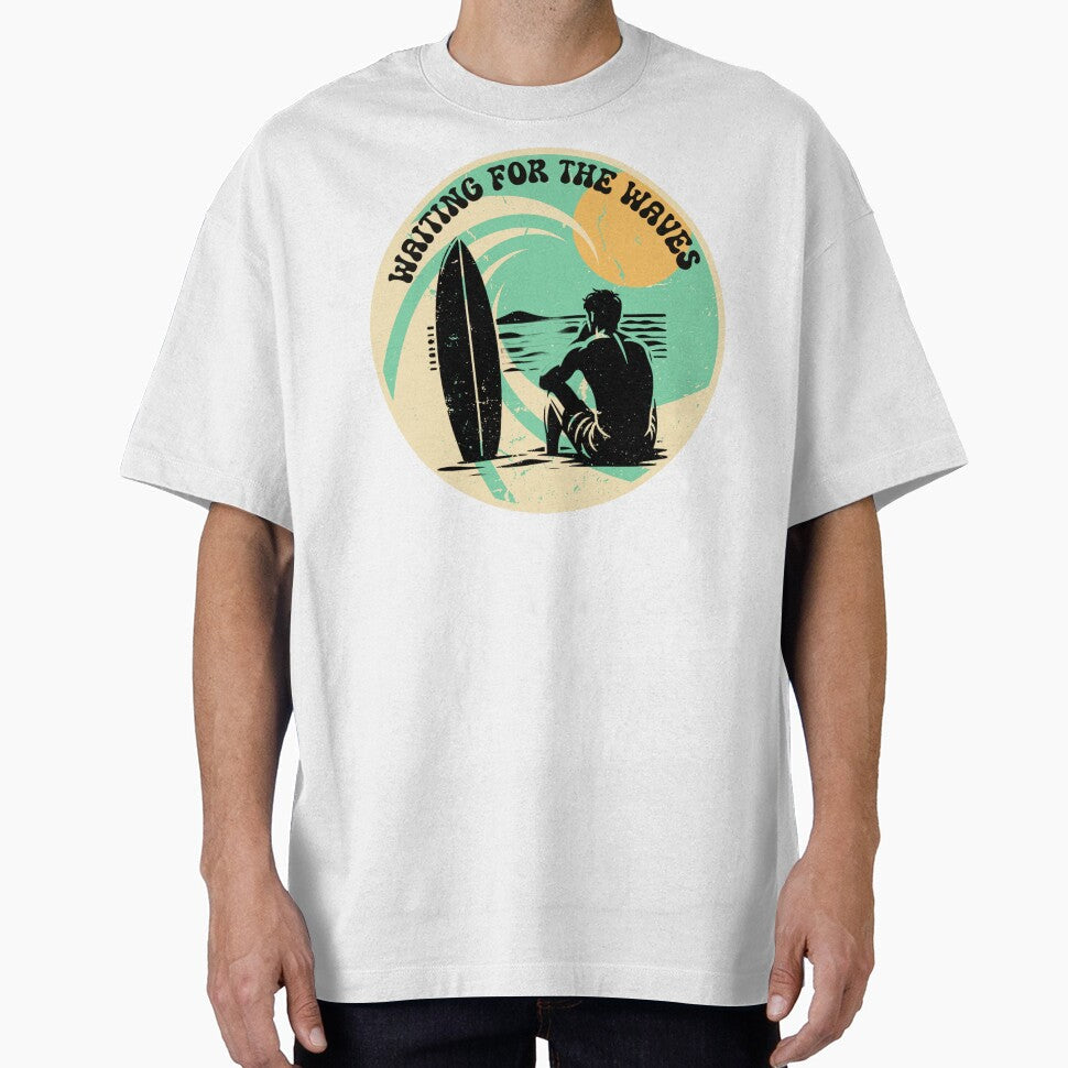 Funny Surfing Design Waiting For The Waves For Men Women Surfboard Lovers Surf by Pavel1981
