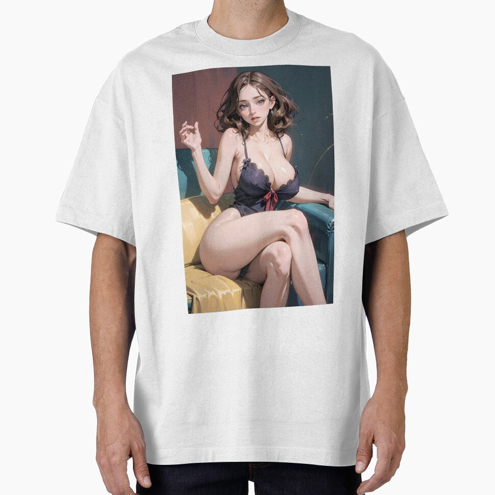 Sexy naked anime Girl by SilkPajamas Unisex , , , Long Sleeve Tee
