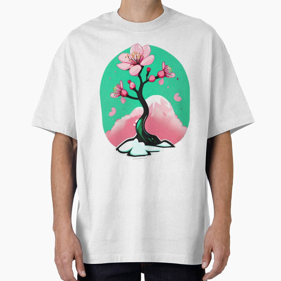 pink flowers on that day by Telo Jowo Unisex , , , Long Sleeve Tee