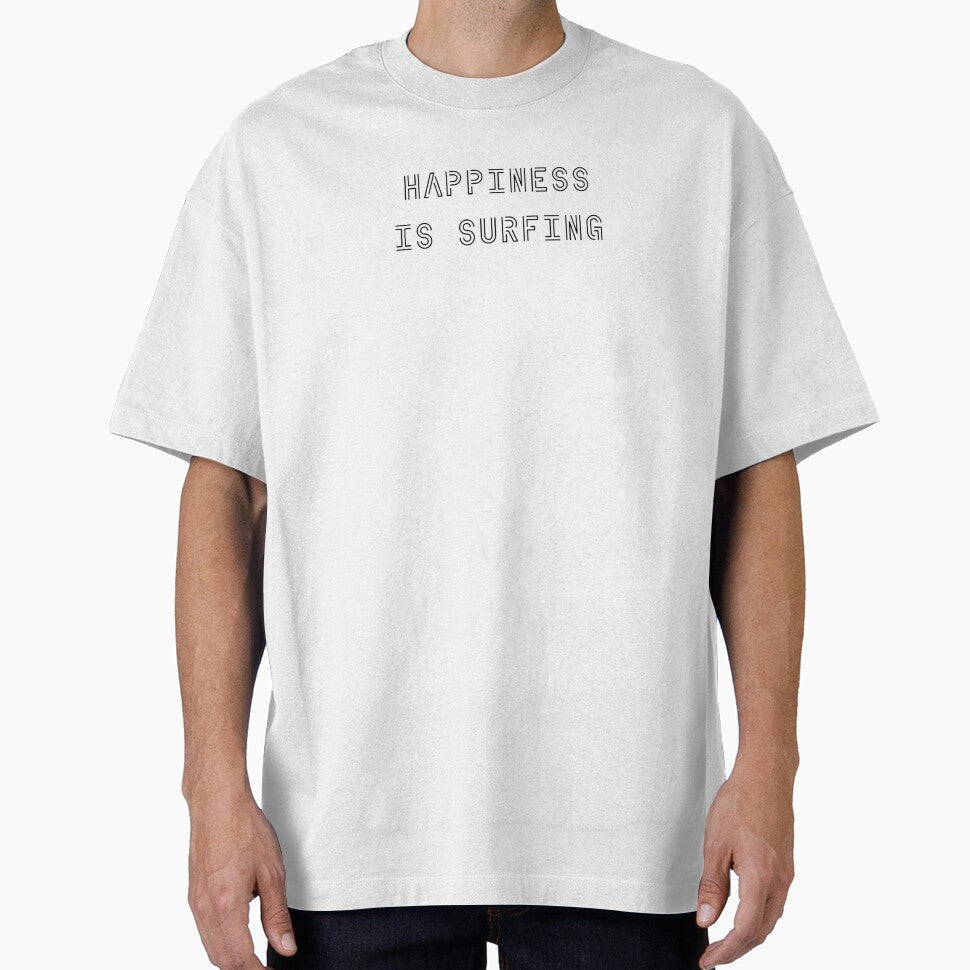 Happiness is Surfing by OptimaShirts Unisex , , , Long Sleeve Tee