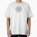 Ornate black ink fantasy flowers square element by VaskanianArt Unisex , , , Long Sleeve Tee