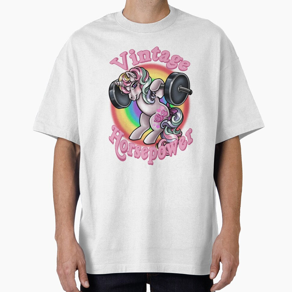 Vintage Horsepower Rainbow by CeceLeeTattoos Unisex , , , Long Sleeve Tee