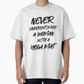 Funny Woman With Yoga Mat by RiseandShineTee Unisex , , , Long Sleeve Tee