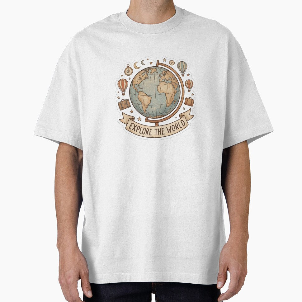 Explore the world by hunteroflions Unisex , , , Long Sleeve Tee