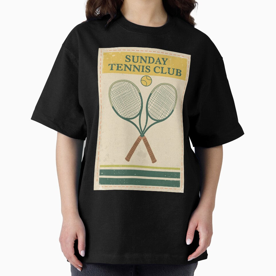 Vintage Sunday Tennis Club - Old Money Aesthetic by ThePromptStudio
