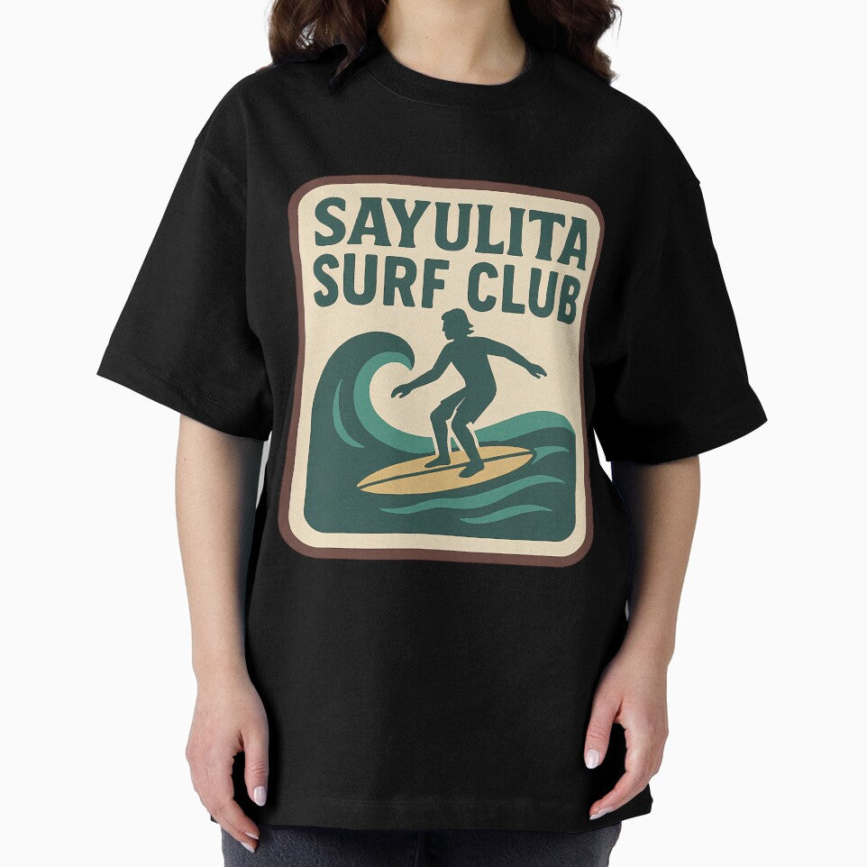 Sayulita Surf Club Retro Style Coastal Wave by k3rstman1