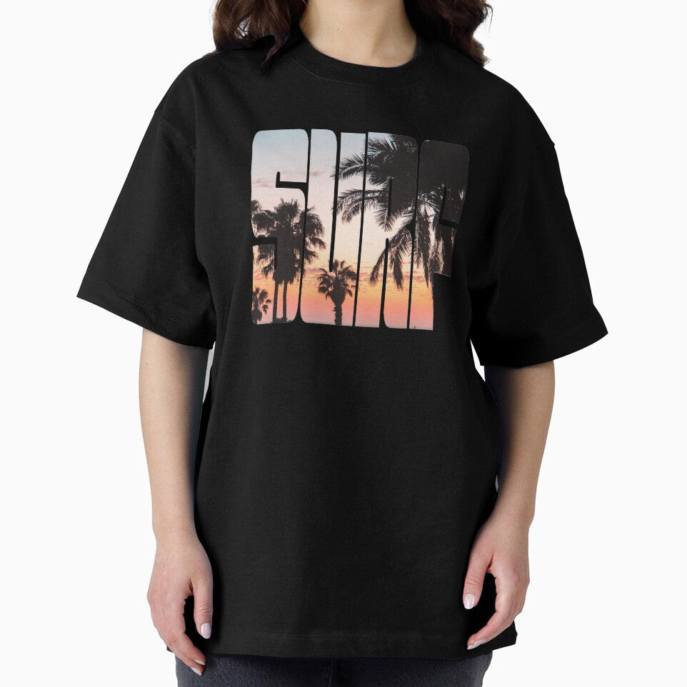 Surf Sunrise by GL Digital Artwork Unisex , , , Long Sleeve Tee