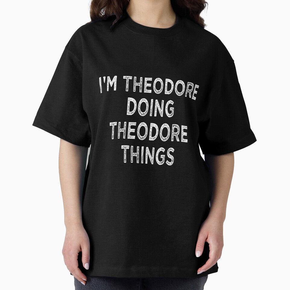 I'M THEODORE DOING THEODORE THINGS Funny Christmas by Khalmer ⭐⭐⭐⭐⭐ Unisex , , , Long Sleeve Tee