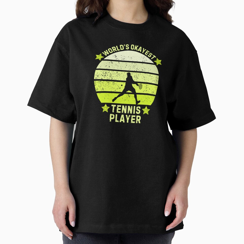 World's Okayest Tennis Player Sarcastic Tennis Lover by StrideSuccess