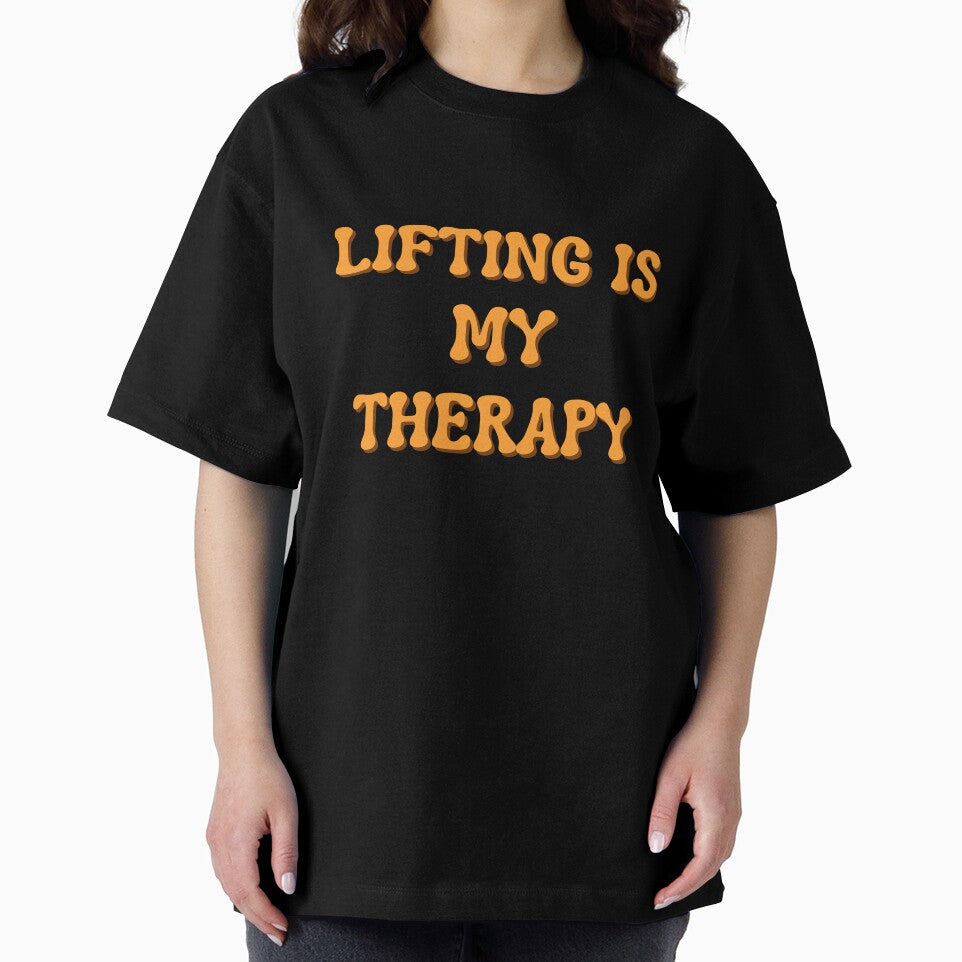 Lifting is My Therapy Workout and Gym by rawaart1 Unisex , , , Long Sleeve Tee