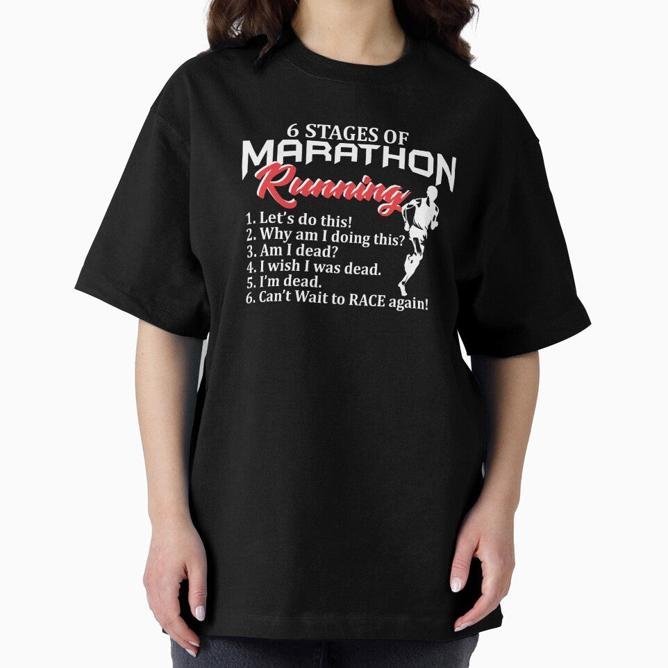 Stages of marathon running cross country runner funny gift by hadleydesigns
