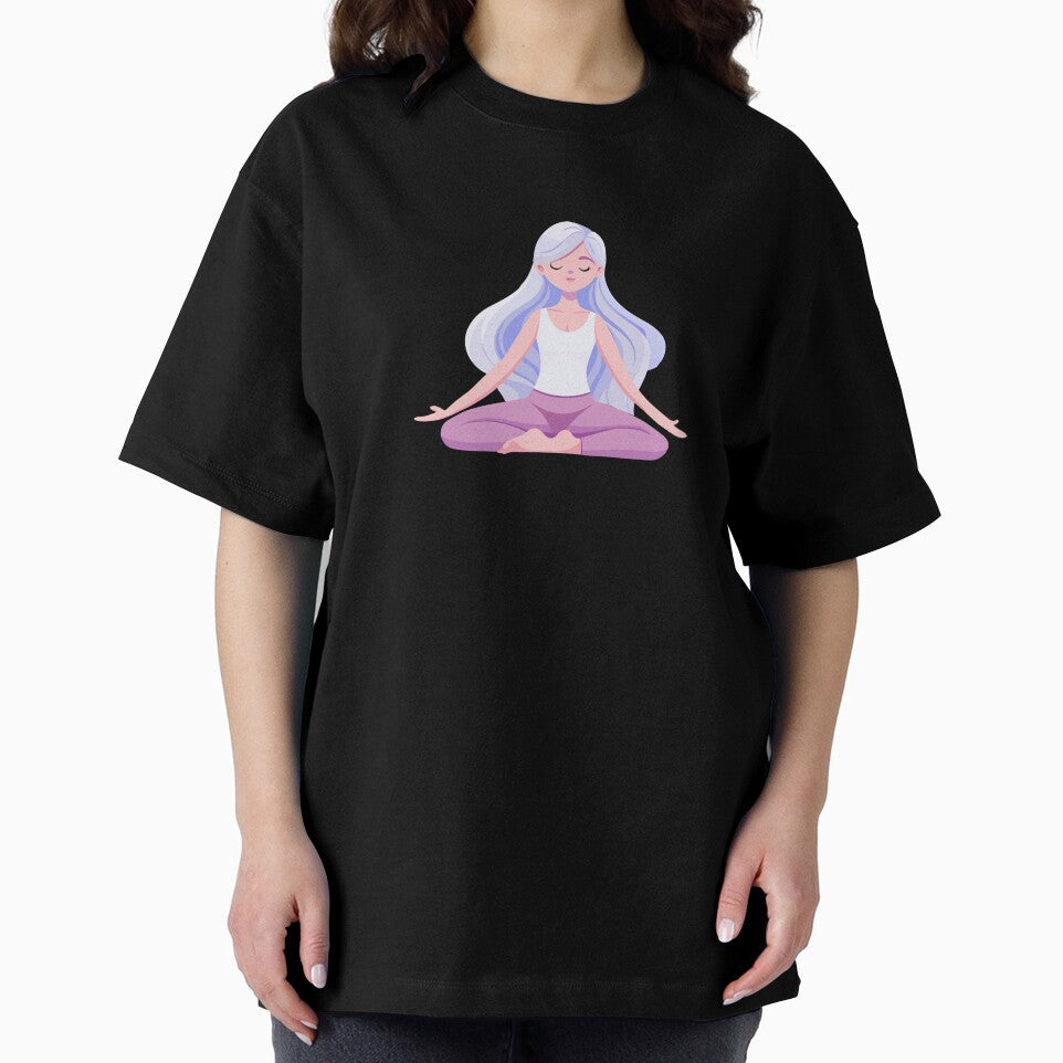 Girl Meditating in Lotus Pose by natalielaf