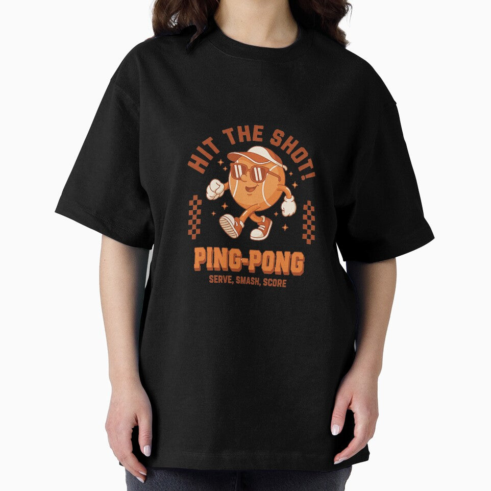 Hit The Shot Ping-Pong Retro Cartoon Mascot by HoopeStylee