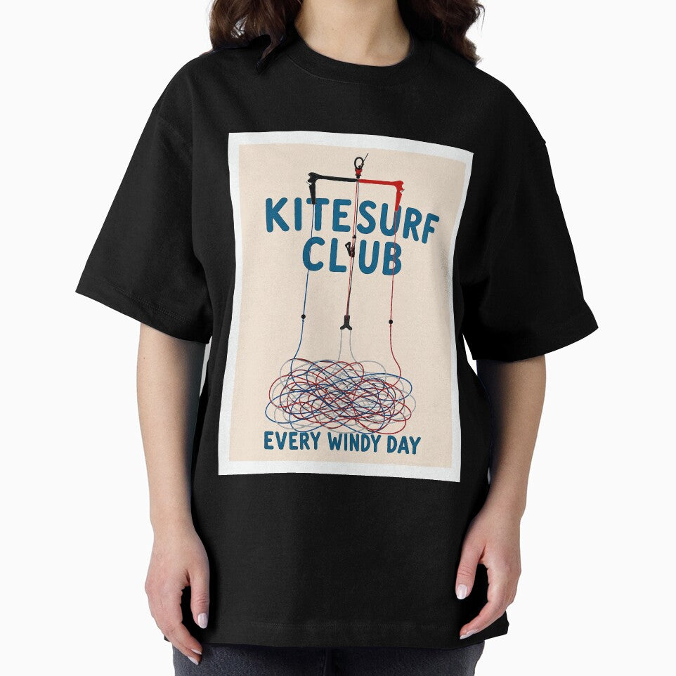 Kitesurf Club Every Windy Day Vintage Beach Poster by Islabonita.