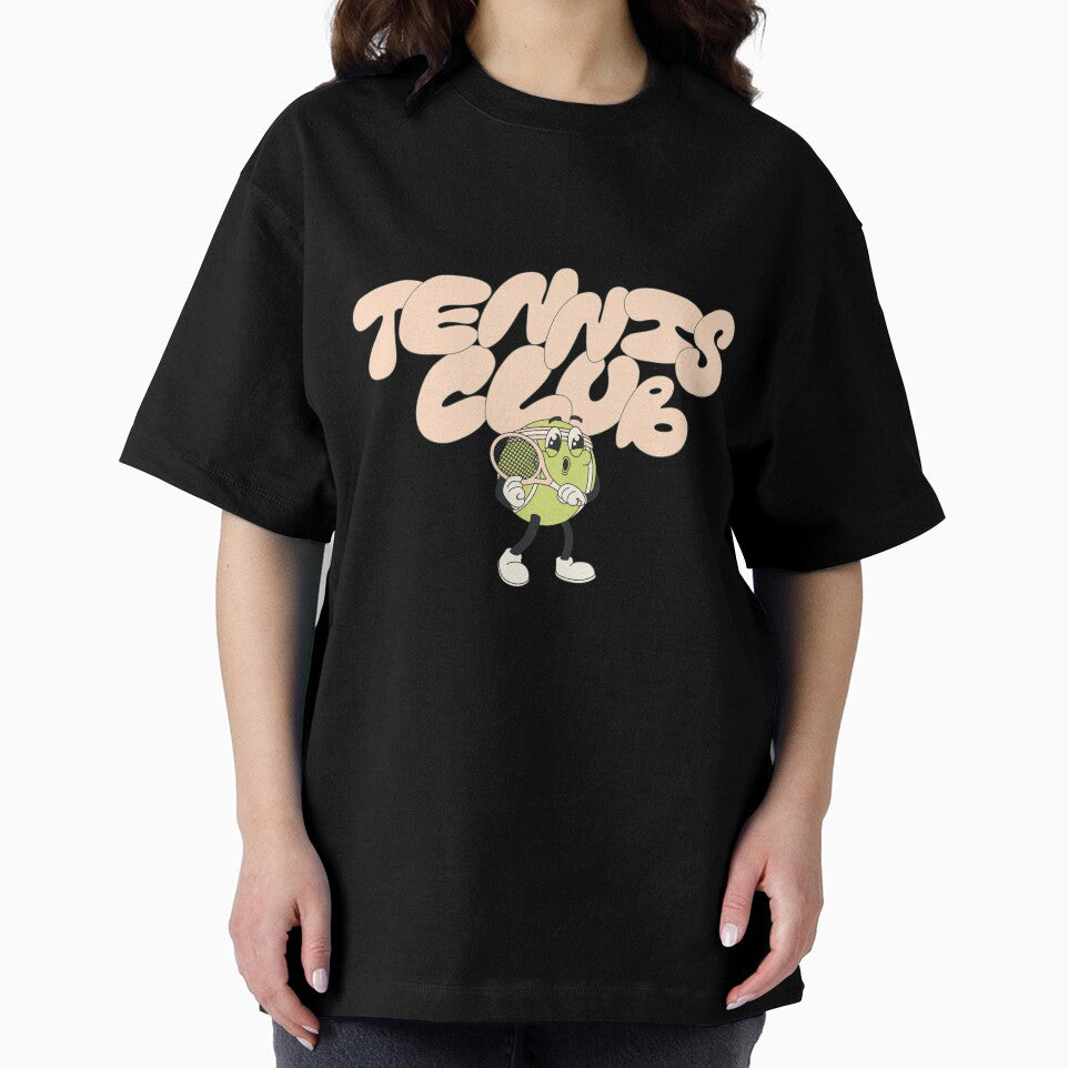 Tennis Club Mascot – Retro Cartoon Tennis Ball by FuelandFlow