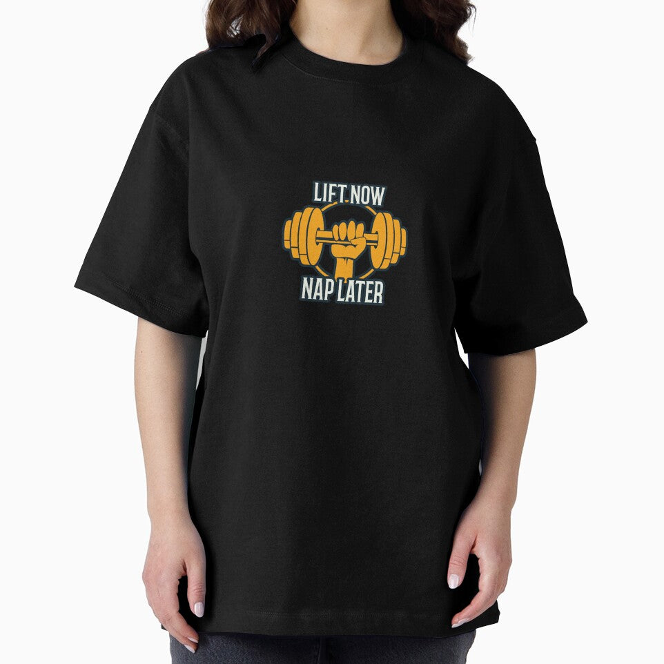 Lift Now Nap Later by PucksPlace Unisex , , , Long Sleeve Tee