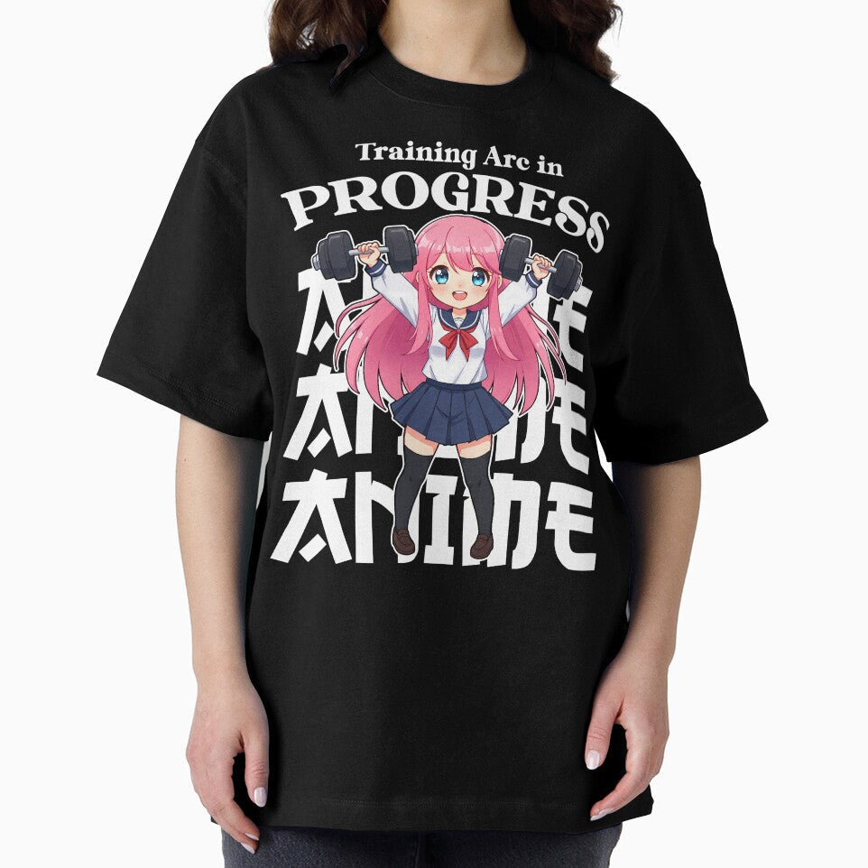 TRAINING ARC IN PROGRESS - ANIME GIFT by KEF Custom Unisex , , , Long Sleeve Tee