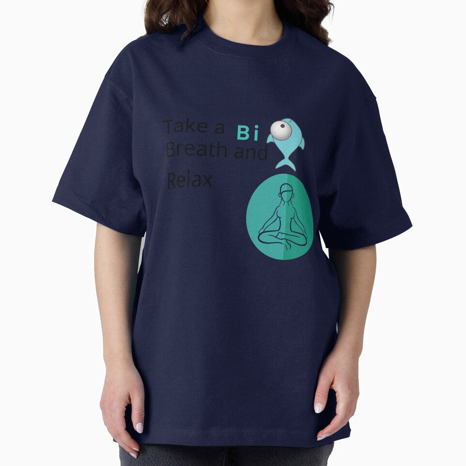 Take a Big Breath and RELAX by OMdesign10 Unisex , , , Long Sleeve Tee