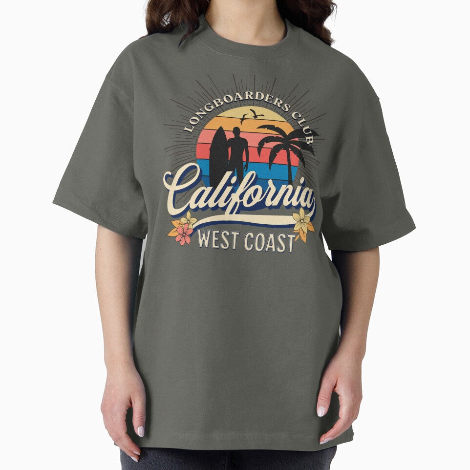 Longboarders Club Vintage Surfing by CattlettArt Unisex , , , Long Sleeve Tee