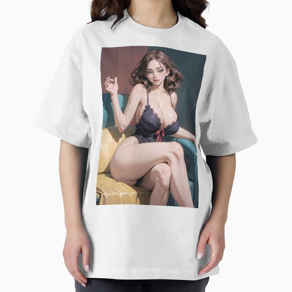 Sexy naked anime Girl by SilkPajamas Unisex , , , Long Sleeve Tee