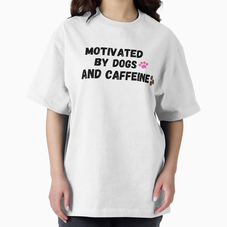 Motivated By Dogs And Caffeine by jinif Unisex , , , Long Sleeve Tee