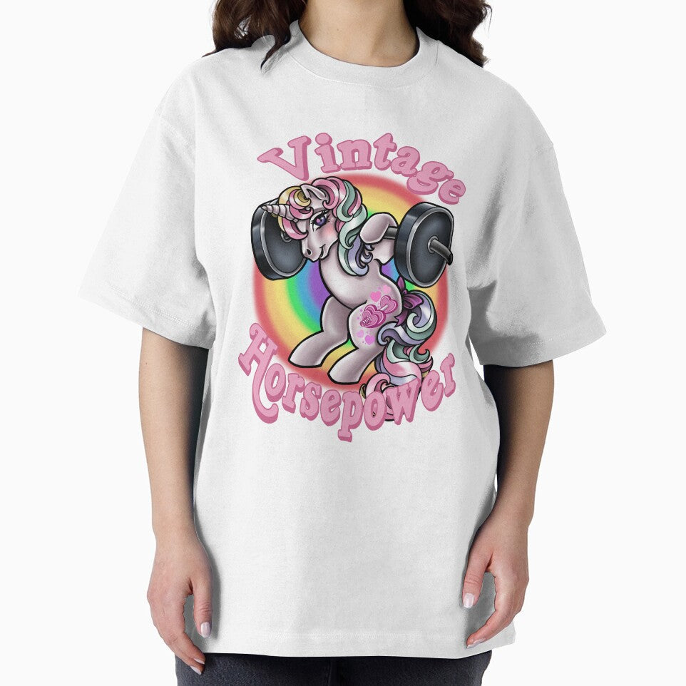 Vintage Horsepower Rainbow by CeceLeeTattoos Unisex , , , Long Sleeve Tee