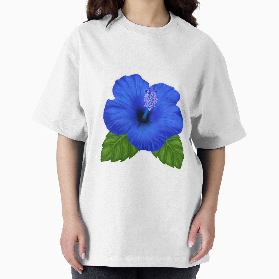 Blue Hibiscus flower by PMDesigns222 Unisex , , , Long Sleeve Tee
