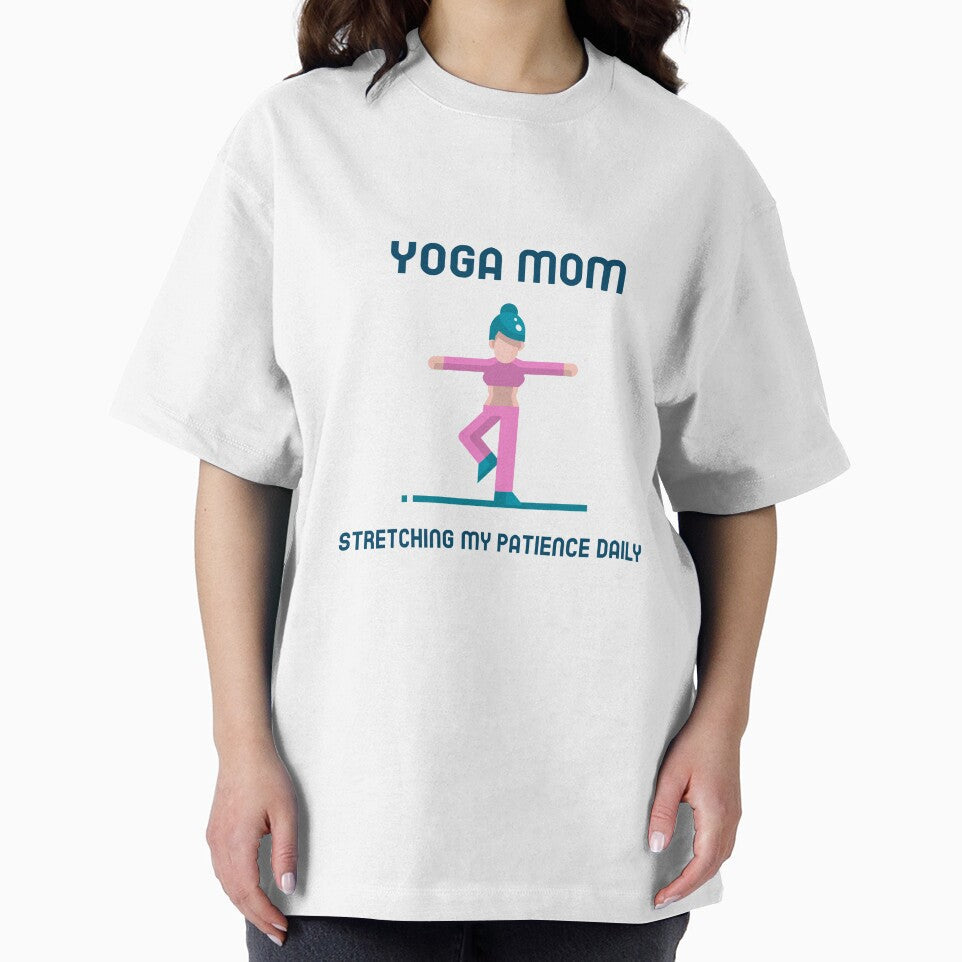 Moms Yoga Stretching My Patience Daily by Berbstees Unisex , , , Long Sleeve Tee