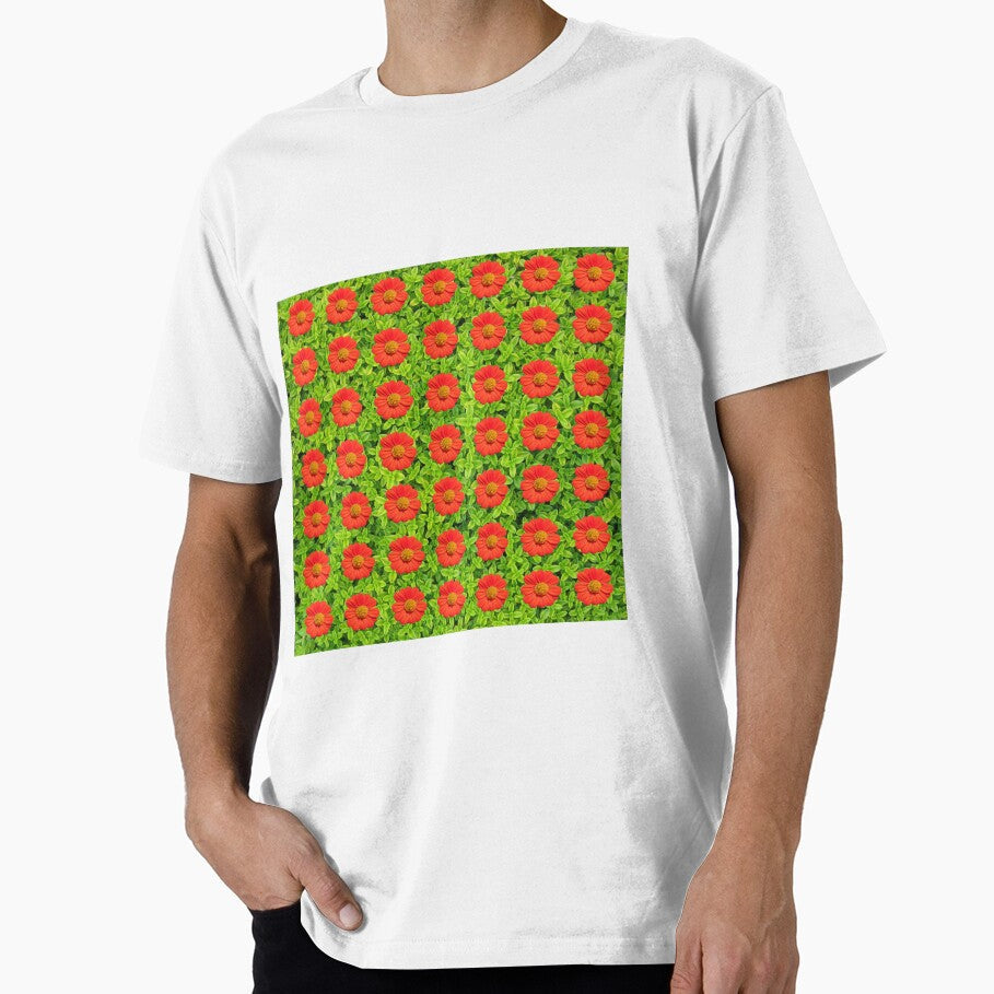 Red Sun Flower by cynarts Unisex , , , Long Sleeve Tee